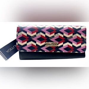 Nautica Geometric Multicolor Wallet